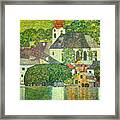 Church In Unterach On The Attersee Framed Print