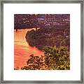 Cincinnati Sunrise From Mount Echo Park Framed Print