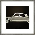 Citroen Ds-23 Injection Pallas Black And White Framed Print