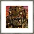 City - Bristol, England - A Steep, Steep Street 1866 Framed Print