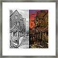City - Bristol, England - A Steep, Steep Street 1866 - Side By Side Framed Print