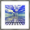 City In The Clouds Framed Print