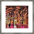 City Lights At Christmas Framed Print