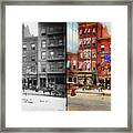 City - Ny - Where The Murder Took Place 1909 - Side By Side Framed Print