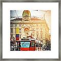 City Trams Of Milan Italy Framed Print