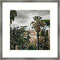 Cityscape Of Rome From Terrazza Del Pincio Framed Print