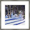 Clear And Cold Framed Print
