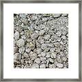 Clear Sea Water Flowing Over White Stones 2 Framed Print