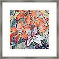 Clematis Plants Pastels 1 Framed Print