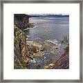 Cliffs At Blackmans Bay Framed Print