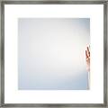 Close Up Of Mixed Race Woman Shouting Framed Print