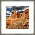 Close View Of The Pecos Church Ruin Framed Print