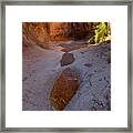 Closed Canyon Reflection Framed Print