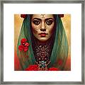 Closeup  Portrait  Of  Beautiful  Mexican  Queen  Of  Th  4fe6ce64  5481  4142  Ae54  E451d4f6a147 Framed Print