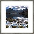 Cloud Reflections At Buttermere, The Lake District, England, Uk Framed Print