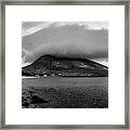 Cloud Shrouding The Top Of Mt. Slievemore Framed Print