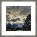 Clouds On Yosemite Granite Framed Print