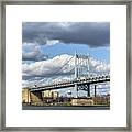 Cloudscape Over Triboro Bridge Framed Print
