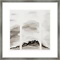 Cloudy Mountain Framed Print