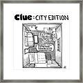 Clue City Edition Framed Print