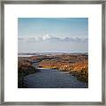 Coastal Autumn Gold Framed Print