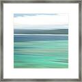 Coastal Brushstrokes Framed Print