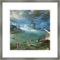 Coastal Landscape With The Calling Of Saint Peter Framed Print