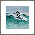 Coastal Surfer Framed Print