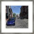 Cobblestone Street Framed Print