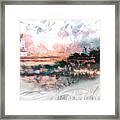 Cold Of Nature And Warmth Of Home /conceptual Performance Framed Print