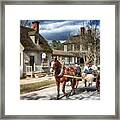 Colonial Williamsburg - Market Day Framed Print