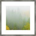 Color In The Clouds Framed Print