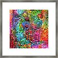Color With Buttons Framed Print