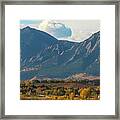 Colorado Colorful Flatirons Panoramic View Framed Print