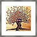 Colorado Fall Love Tree -updated Framed Print