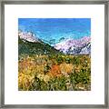 Colorado Rocky Mountains In The Fall Framed Print