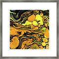 Colorful Artistic Abstract Background Bubble Art Painting Framed Print