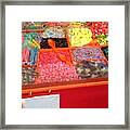 Colorful Candy Display Framed Print