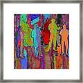 Colorful Jazz Band Framed Print