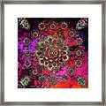 Colorful Mandala Worlds Framed Print