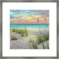 Colorful Morning Seaoats Framed Print