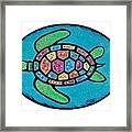 Colorful Sea Turtle 3 Framed Print