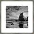 Colorful Solitude In Black And White Framed Print