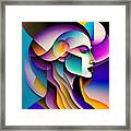 Colourful Abstract Portrait - 5 Framed Print