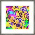 Colourful Round Framed Print