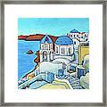 Colours Of Santorini Framed Print
