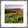 Columbia Hills Sunrise Framed Print