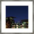 Comet Neowise And Husky Stadium Framed Print