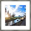 Como Sunset Framed Print