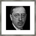Composer  Igor Stravinsky Framed Print